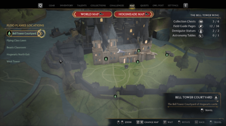 Bell Tower Wing - Bell Courtyard 1 Map View