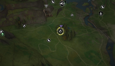 Mongrel Fur Map View- Hogwarts Legacy