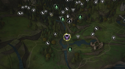 Leech Juice Map View- Hogwarts Legacy