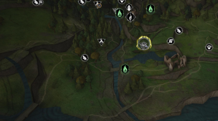 Spiderfang Map View- Hogwarts Legacy