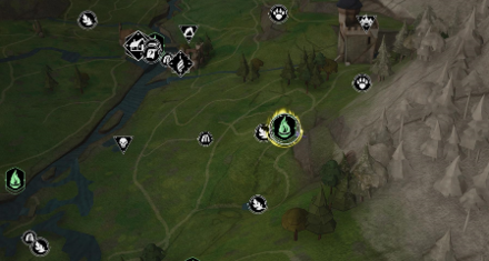 Horklump Juice Map View- Hogwarts Legacy