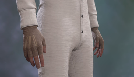 Brown Leather Fingerless Gloves