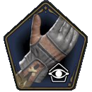 Ornate Black and Brown Gloves