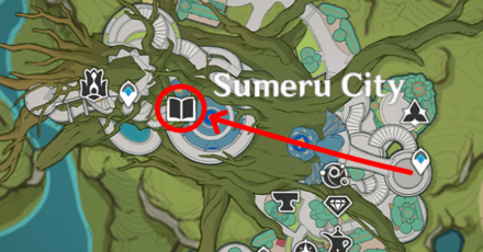 Genshin - Akademiya - House of Daena Location in Sumeru City