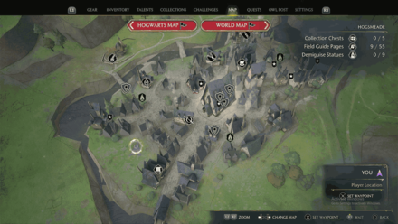 South Hogsmeade Tomes and Scrolls 1 map