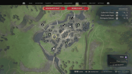 West Hogsmeade 1 map