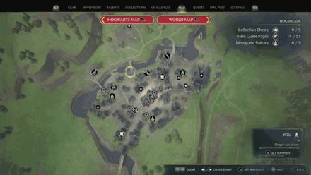 West Hogsmeade page map