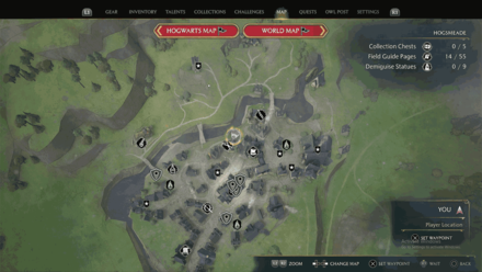 North Hogsmeade 1 map