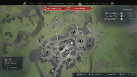 North Hogsmeade 2 map