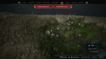 Hogwarts Legacy - Pitt-Upon-Ford Demiguise Statue Map Location