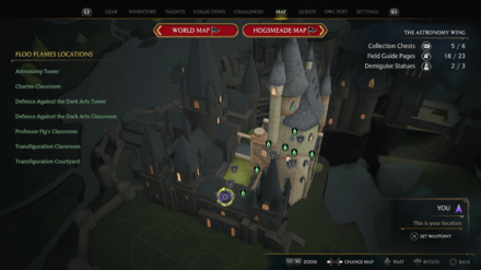 Hogwarts Legacy - Muggle Studies Classroom Demiguise Statue Map Location