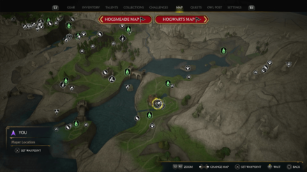 Hogwarts Legacy - Marunweem Demiguise Statue Map Location