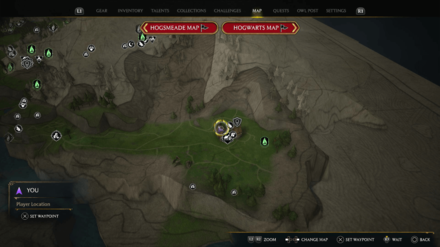 Hogwarts Legacy - Cragcroft Demiguise Statue Map Location
