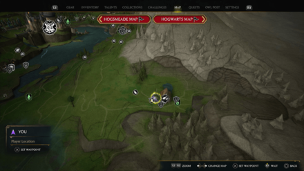Hogwarts Legacy - Brocburrow Demiguise Statue Map Location