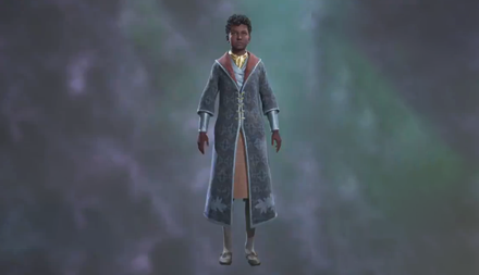 Cerulean Patterned Cloak