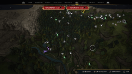 Hogwarts Legacy - Landing Platform 4 Map View