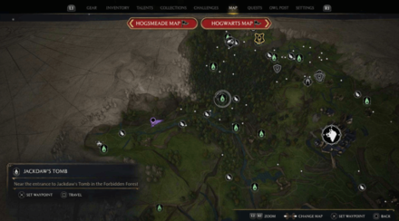 Hogwarts Legacy - Landing Platform 5 Map View