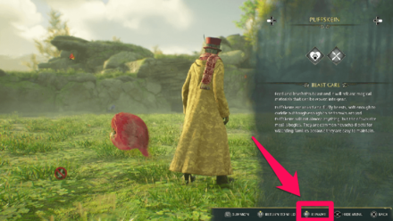 Hogwarts Legacy - Select Rename in Interaction Menu