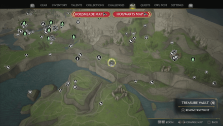 Cragcroftshire Treasure Vault 6 Map Location