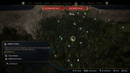 Hogwarts Legacy - Merlin Trial - East of Jackdaw