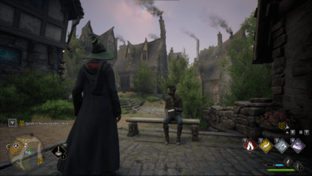 Hogwarts Legacy - Hogsmeade in the summer