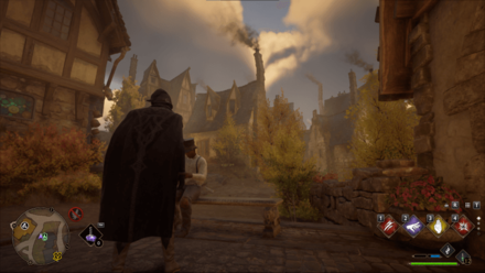 Hogwarts Legacy - Hogsmeade in autumn