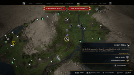 Hogwarts Legacy - Merlin Trial - Northwest of Northern South Sea Bog