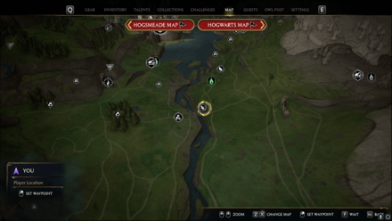 Hogwarts Legacy - Merlin Trials - South of Central Hogwarts Valley, near bridge