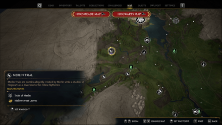 Hogwarts Legacy - Merlin Trial - Northwest of West Hogwarts Valley