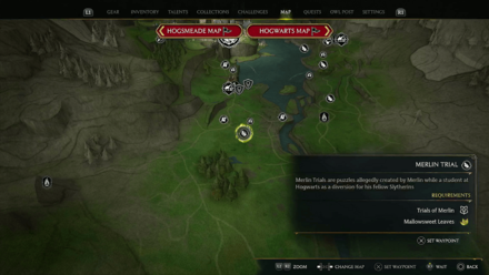 Hogwarts Legacy - Merlin Trial - South of Lower Hogsfield, West of Central Hogwarts Valley