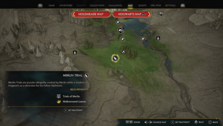 Hogwarts Legacy - Merlin Trial - East of West Hogwarts Valley, in a Goblin Camp