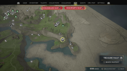 Cragcroftshire Treasure Vault 12 Map Location