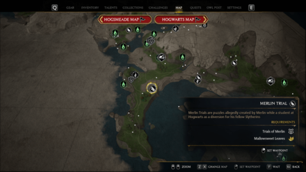 Hogwarts Legacy - Merlin Trials - East of West Manor Cape