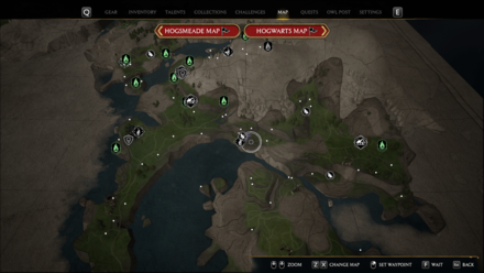 Hogwarts Legacy - Merlin Trials - Southeast of Cragcroft Shore, by some ruins