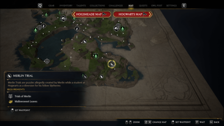 Hogwarts Legacy - Merlin Trials - Southeast of Clagmar Castle