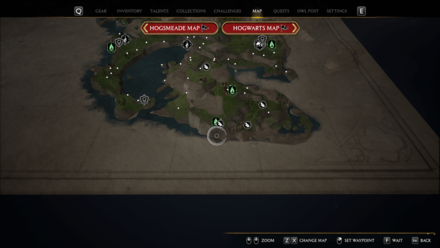 Hogwarts Legacy - Merlin Trials - By the South Clagmar Coast Floo Flame