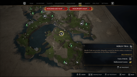 Hogwarts Legacy - Merlin Trials - Northwest of Clagmar Castle