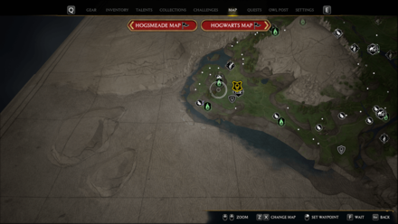 Hogwarts Legacy - Merlin Trial - Far west of Irondale, by a bandit camp