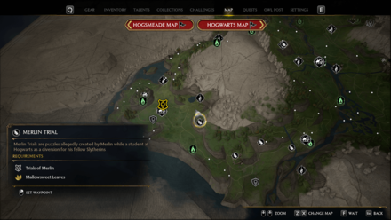 Hogwarts Legacy - Merlin Trial - Far north of Feldcroft Catacomb