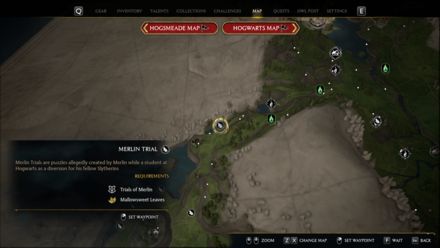 Hogwarts Legacy - Merlin Trial - Far West of North Feldcroft, by a cliff