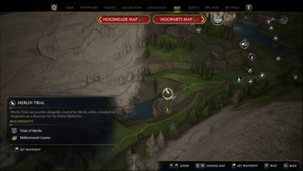 Hogwarts Legacy - Merlin Trial - Northeast of North Feldcroft, by a Bandit Camp