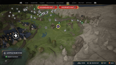 Hogwarts Legacy - Leopold Bobcocke Wanderer Shop Map Location