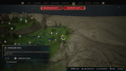 Overlook Mine Map View