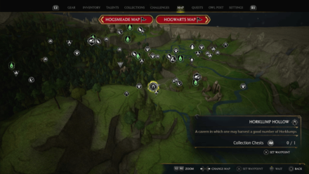 Horklump Hollow Map View