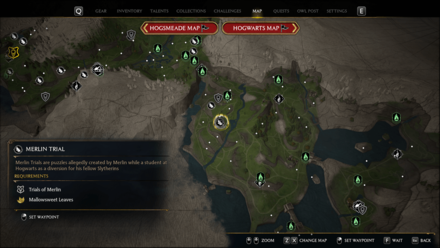 Hogwarts Legacy - Merlin Trial - South of Poidsear Castle, by some ruins