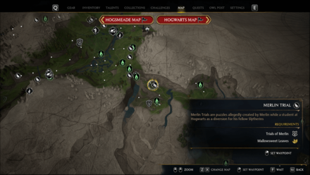 Hogwarts Legacy - Merlin Trial - North of Poidsear Castle