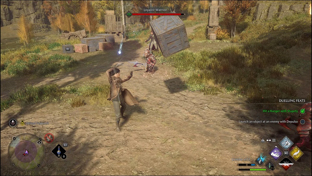 Hogwarts Legacy - using Ancient Magic Throw