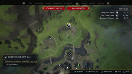 Dogweed and Deathcap Tree Map View