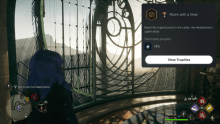 Trophy Notification Hogwarts Legacy