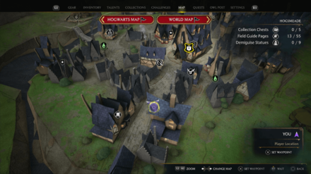 Ceridwen’s Precarious Cauldrons Map View